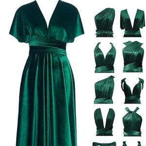 Velvet Infinity Dress with Bandeau - One Size Plus